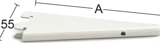 Habo U-Kannatin 611 20Cm Valkoinen