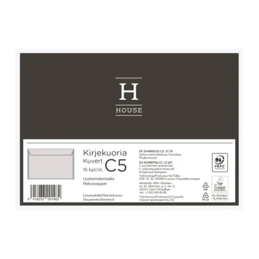 House Kirjekuori C5 Uusio Liimanauhalla 15Kpl