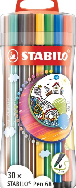 Huopakynasarja 30 Kpl Stabilo Pen 68