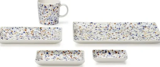 Iittala Oiva Toikka Collection Lautanen A5 15X21Cm Helle Sini-Ruskea