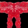 Kyra Avohaarastringit S/M Red
