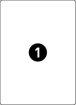 Print&Stick Tulostustarrat 210X297 Mm A4 100 Arkkia