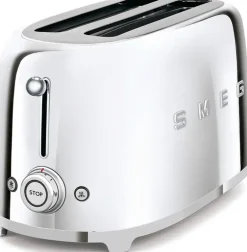 Smeg Tsf02Sseu 4-Viipaleen Leivanpaahdin Kiillotettu Teras