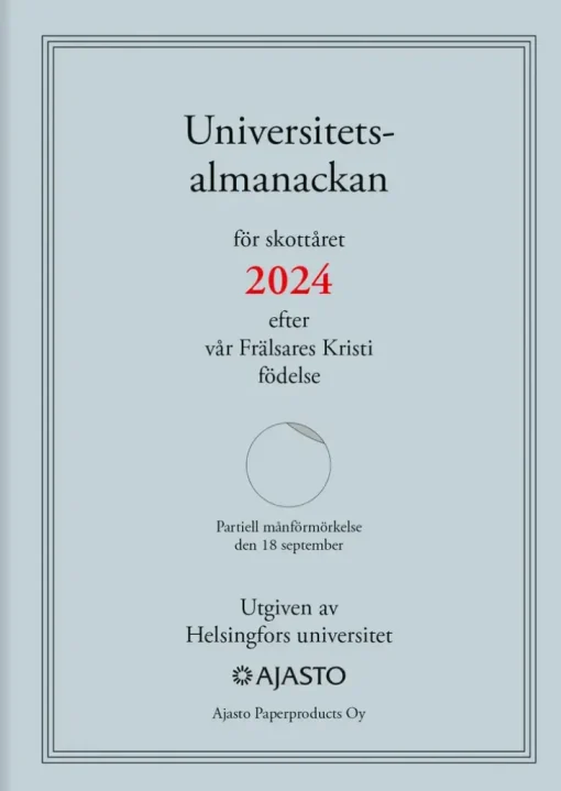 Taskukalenteri Universitetsalmanackan