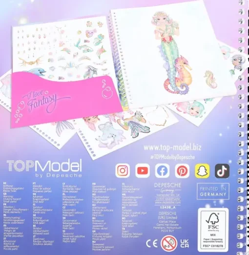 Topmodel Dress Me Up Tarrakirja Mermaid